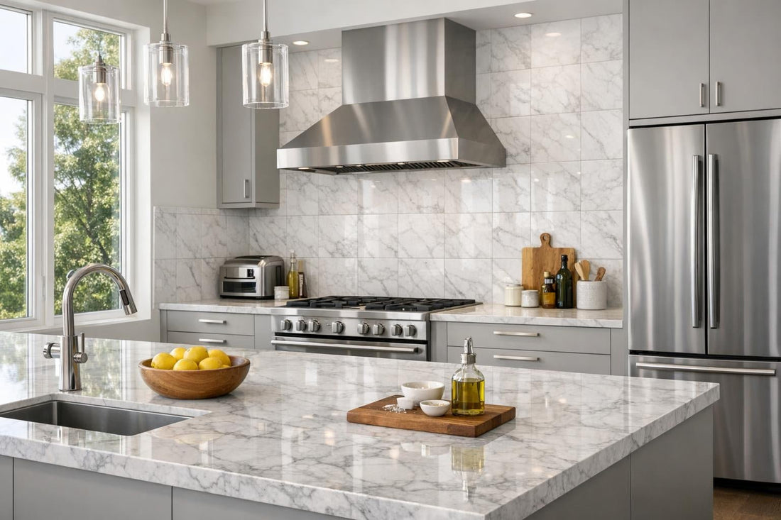 Transforming Spaces with Afyon White Polished Marble Tiles - Zicana Boutique