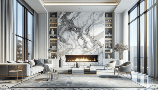 Transforming Spaces with Custom Marble Slab Fireplaces - Z Boutique by Marble Couture