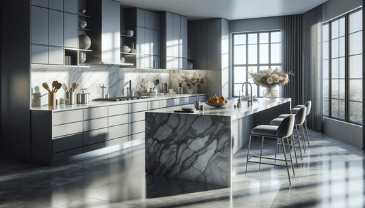 Ultimate Guide: Gray Cabinets with Marble Countertops for Luxury Homes - Z Boutique by Marble Couture