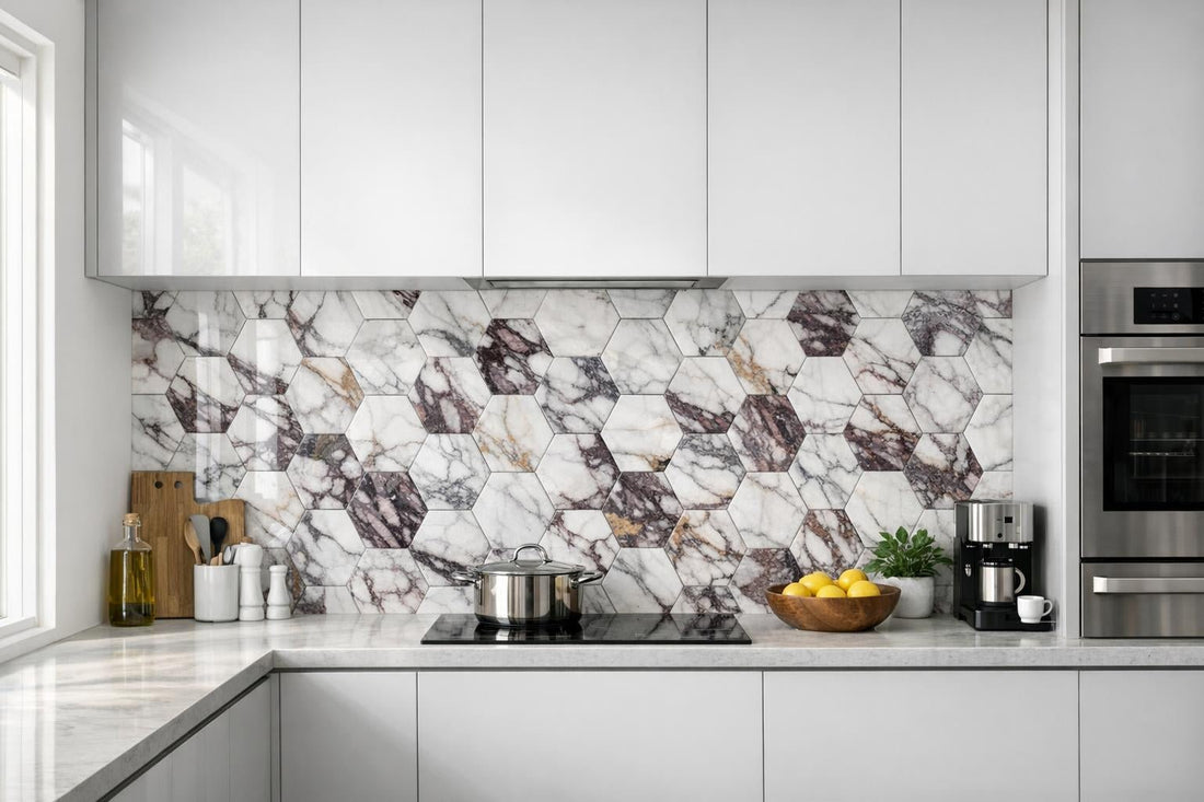 Upgrade Spaces with Breccia Capraia Hexagon Marble From Zicana - Zicana Boutique