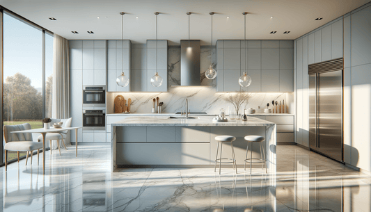 Vicostone Quartz BQ8220 Carrara Polished for Luxe Surfaces - Zicana Boutique