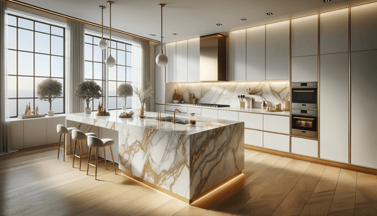 Vicostone Quartz Misterio Gold Elegance for Luxe Interiors - Zicana Boutique