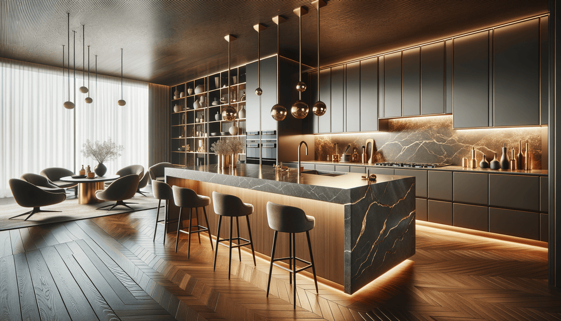 Vicostone Quartz Titanium Elegance for Luxe Stone Interiors - Zicana Boutique