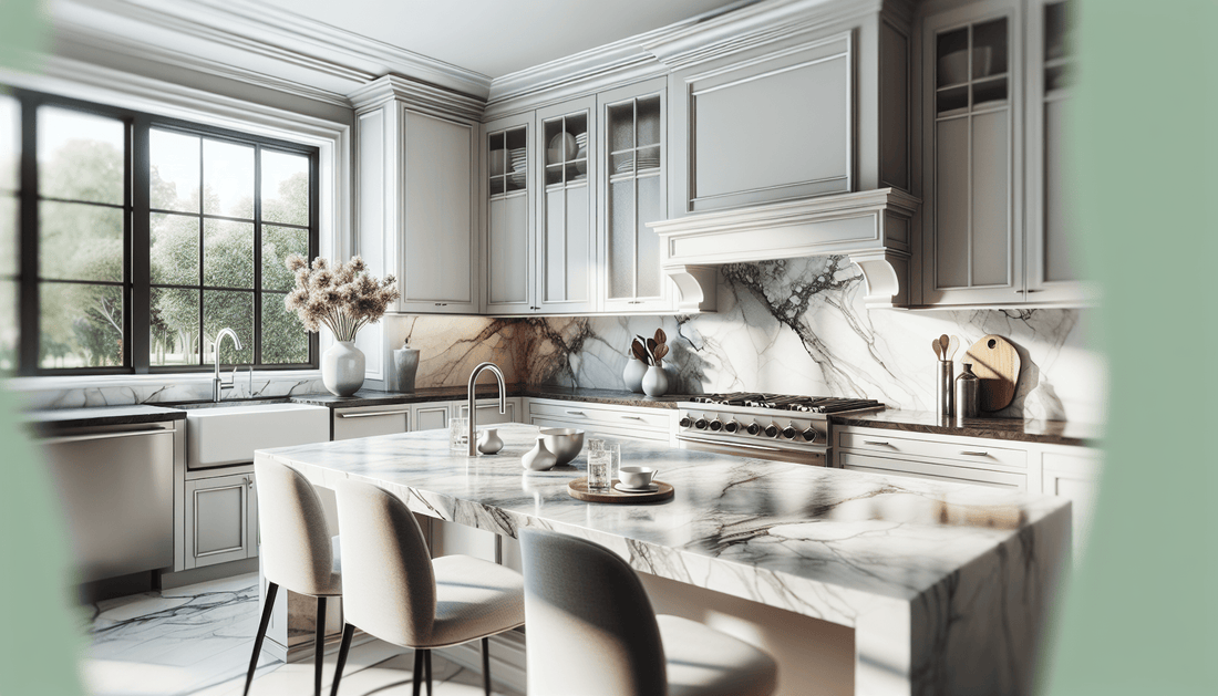 Viscont White Granite Countertops: Elegance for Discerning Homeowners and Professionals - Zicana Boutique