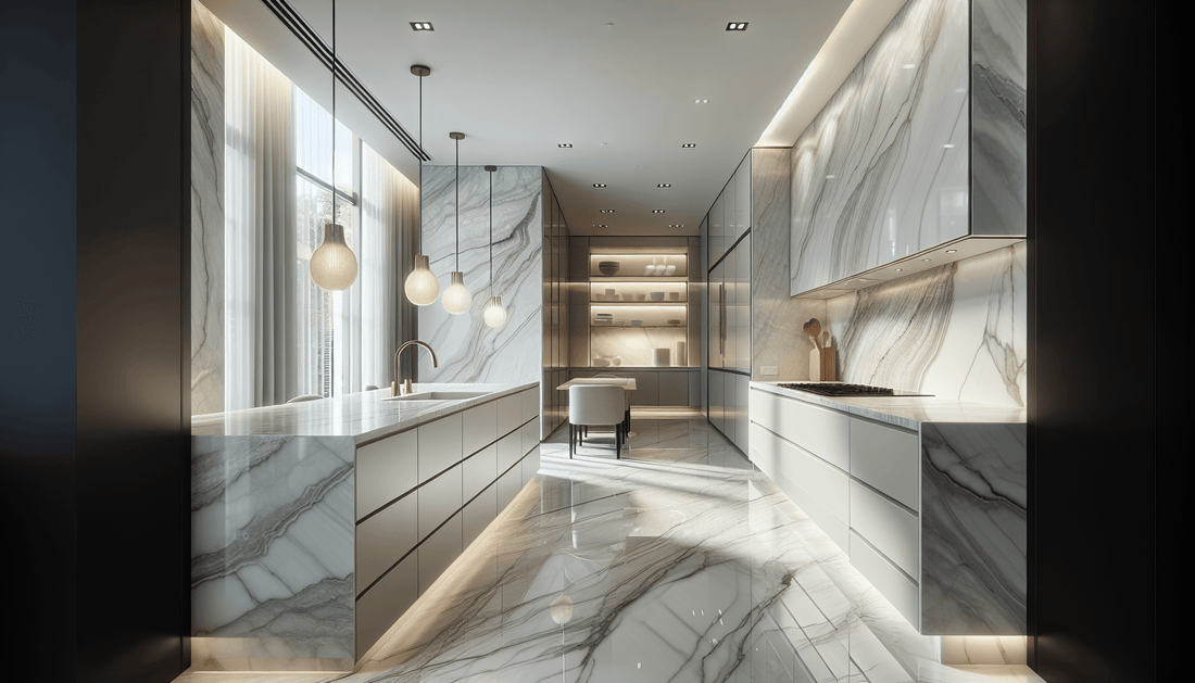 White Macaubas Quartzite Countertops and Slabs: Elegance Meets Durability - Z Boutique by Marble Couture