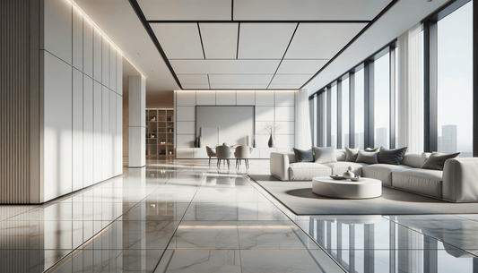 White porcelain slabs 600x600 for luxury surface design - Zicana Boutique