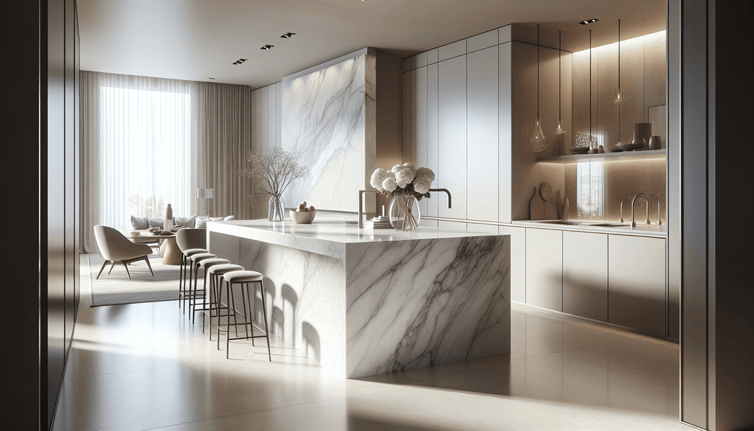 White Quartzite Slabs: Ultimate Elegance for Luxurious Interiors - Z Boutique by Marble Couture