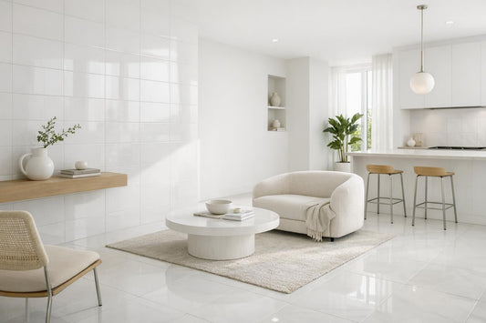 White Tiles: Elevate Interiors with Elegant Design Solutions - Zicana Boutique