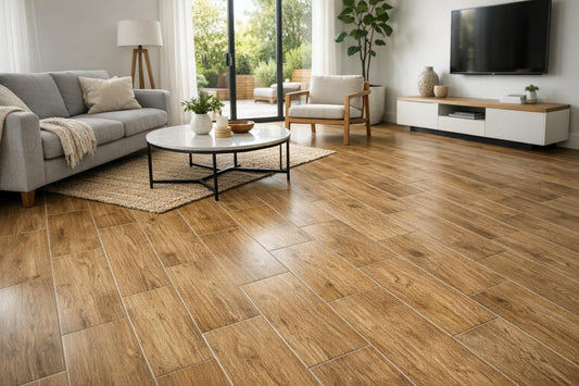 Wood-Style Ceramic Tile Floors: Elegance Meets Durability - Zicana Boutique