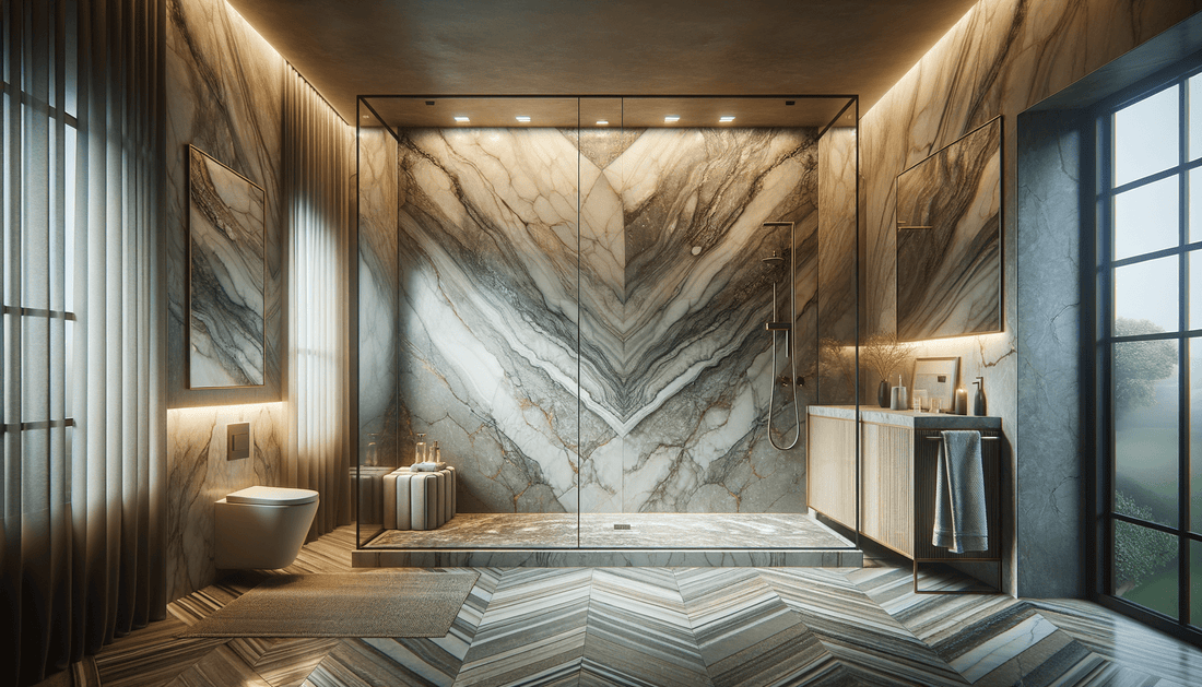 Z-Boutique Quartzite Shower Walls: Largest Luxury Collection - Zicana Boutique