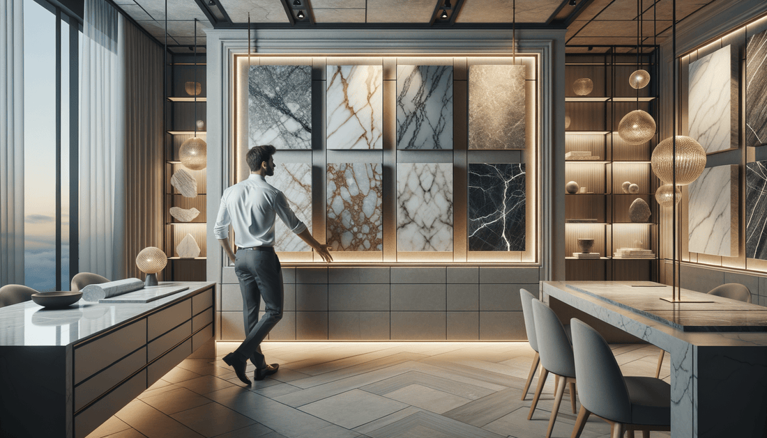 Zicana Boutique bookmatch planning for luxury stone design mastery - Zicana Boutique