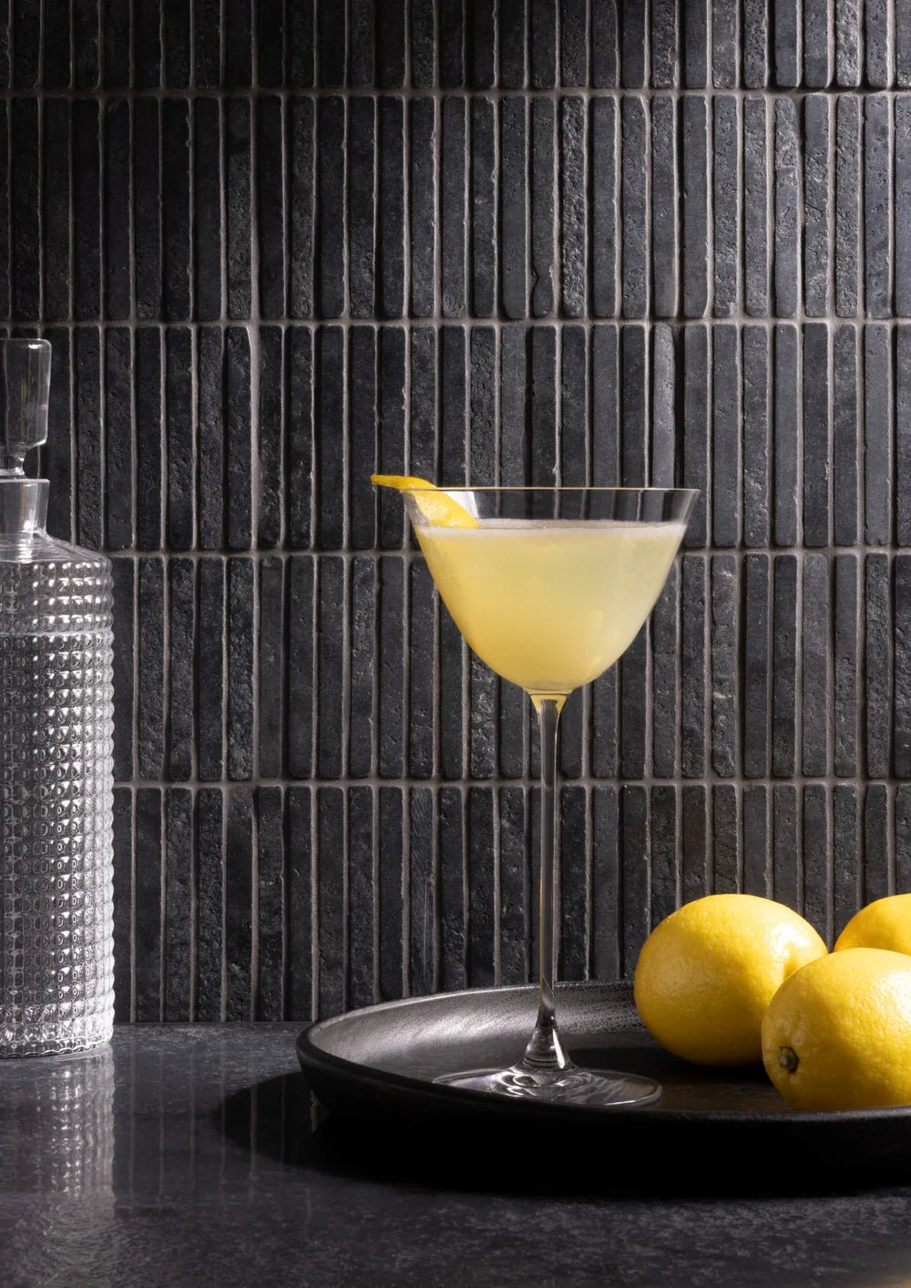 Abbey Road Noir Limestone Mosaic Zicana Boutique - Zicana Boutique - 2