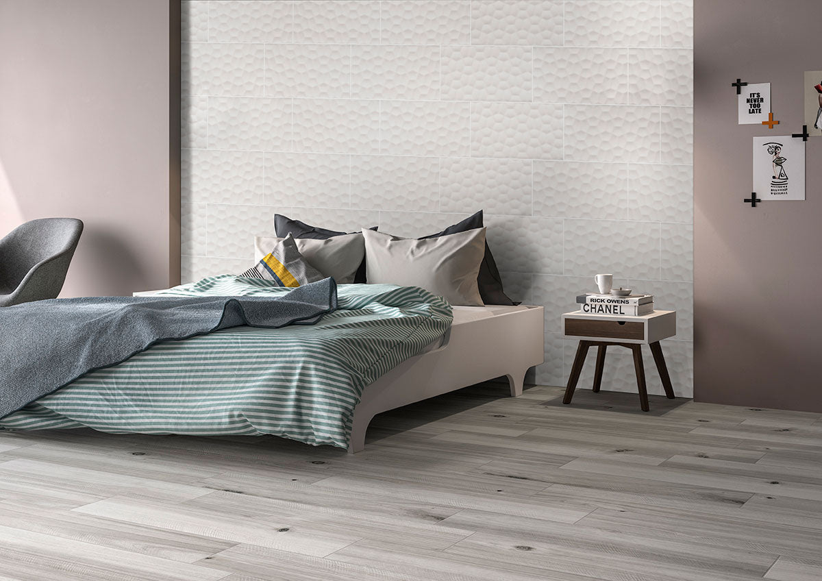 Adella Viso White Ceramic MSI Field Tiles 12" X 24" MSI - Zicana Boutique - 3