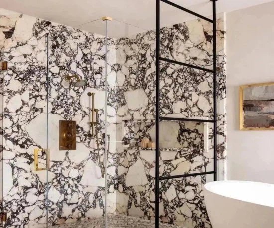 Afyon Violet Marble Hexagon Field Tile 10 1/2'' Zicana Boutique - Zicana Boutique - 3