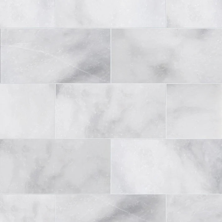 Afyon White Polished Marble Field Tile 6''x12'' Zicana Boutique - Zicana Boutique - 1