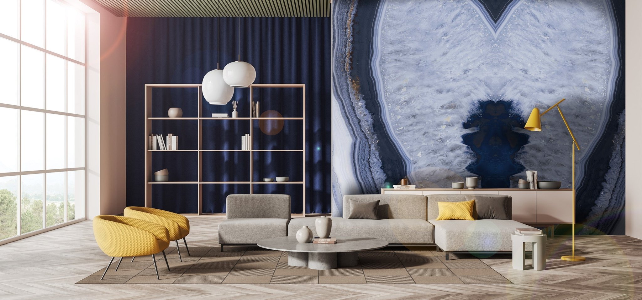 Agata Blue Variant Porcelain Variant- Zicana Boutique -4