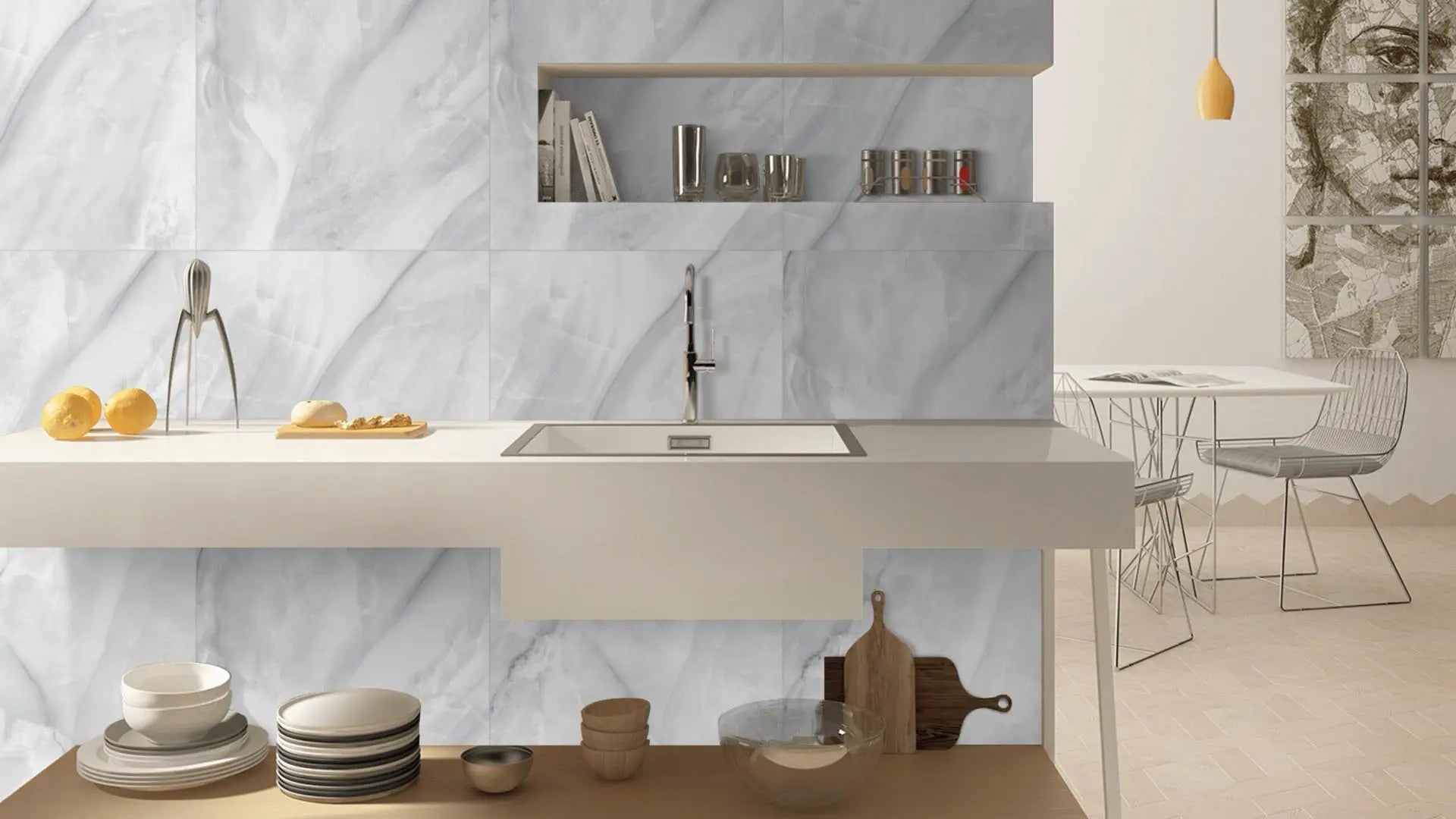 Agate Grey Raphael 48" x 96" Field Tile Raphael Porcelain - Zicana Boutique - 3