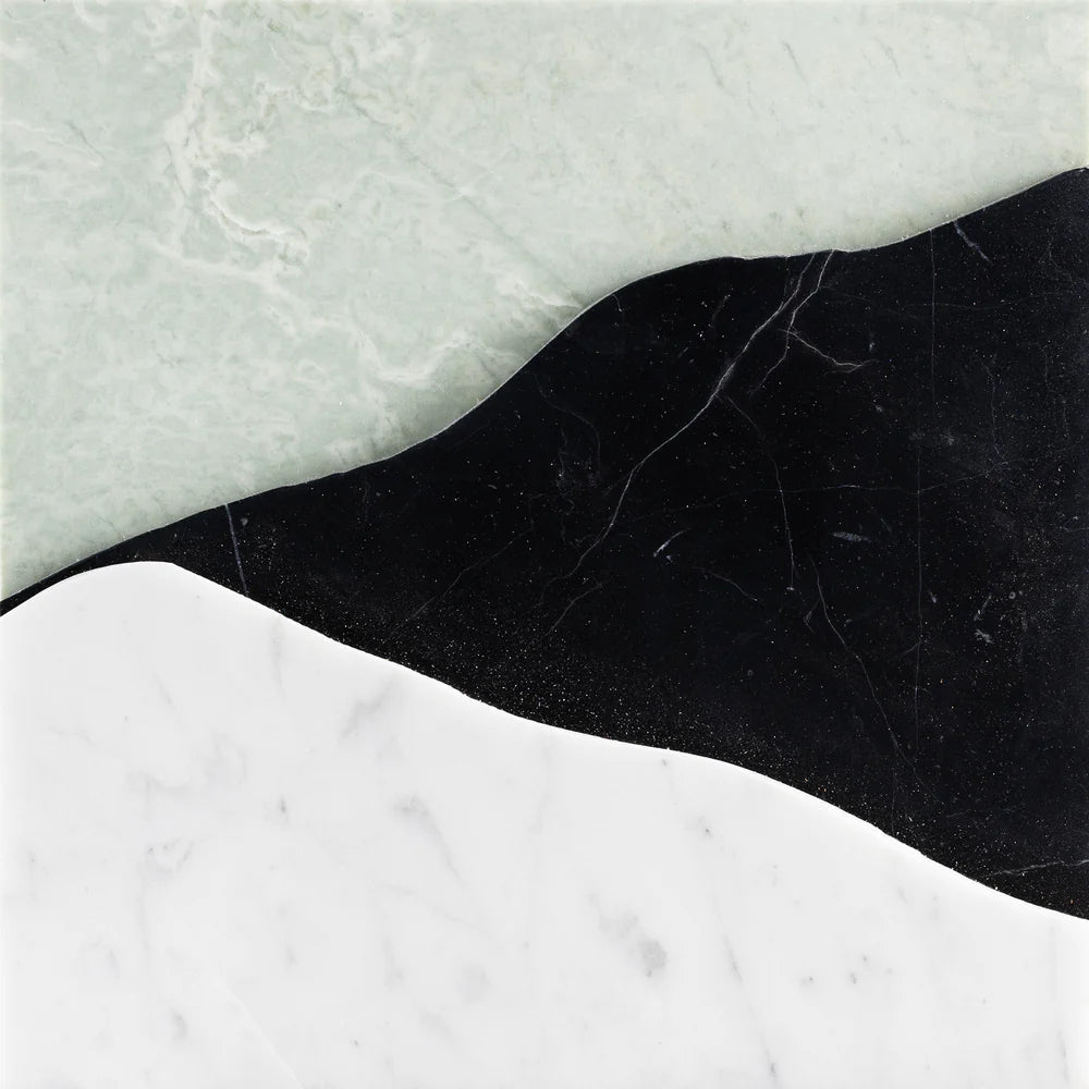 Ali Budd Kata Green Marble Dimensional Tile Zicana Boutique - Zicana Boutique - 4