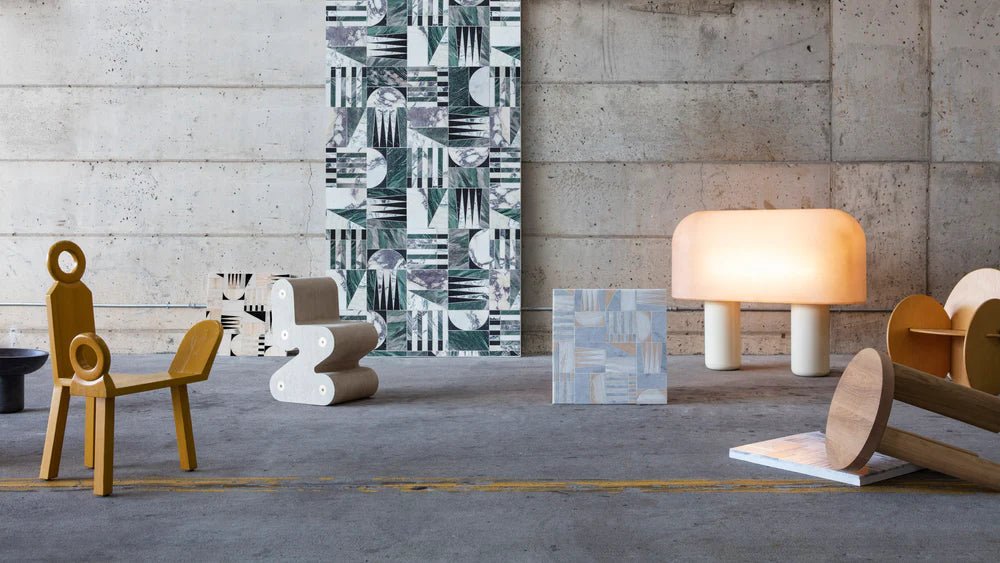 Alison Rose Euclid Large Green Waterjet Mosaic Zicana Boutique - Zicana Boutique - 3