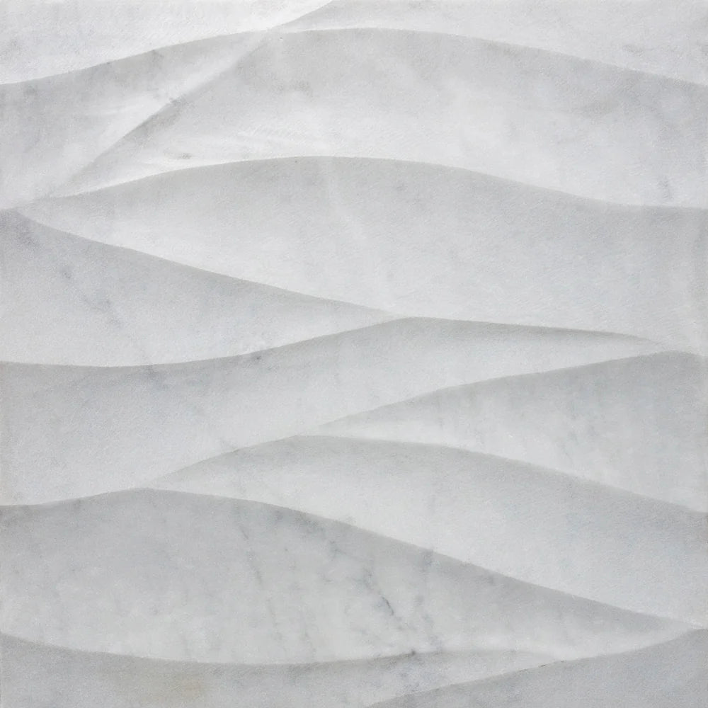 Ambra Bianco Carrara Marble Dimensional Tile Artistic Tile - Zicana Boutique - 1