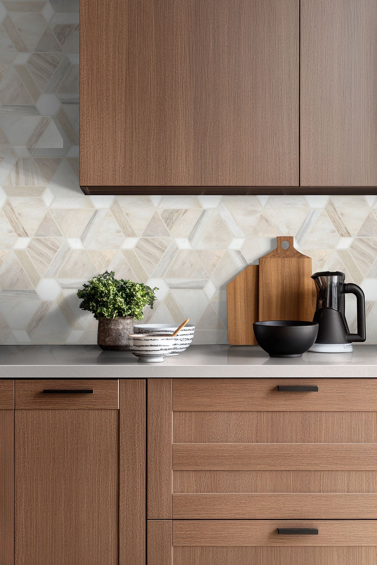 Angora Marble MSI Mosaic Tiles 11" X 12" Floralis Pattern MSI - Zicana Boutique - 2