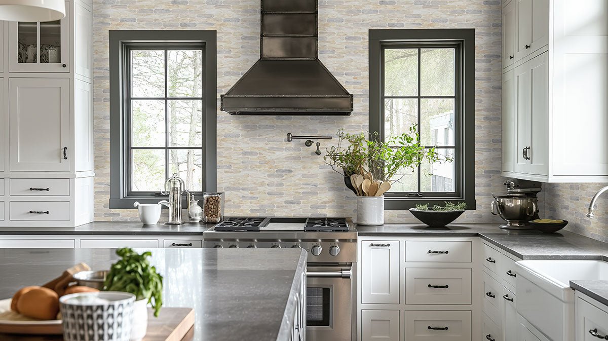 Angora Marble MSI Mosaic Tiles 12" X 12" Ellipse Pattern MSI - Zicana Boutique - 7