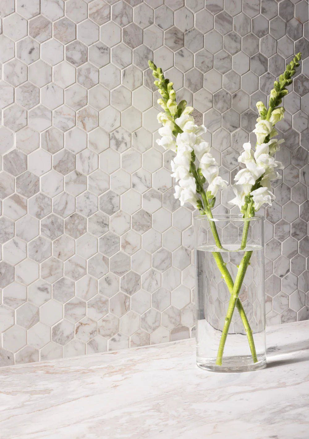 Arabescato D'oro Marble Mosaic Artistic Tile - Zicana Boutique - 2