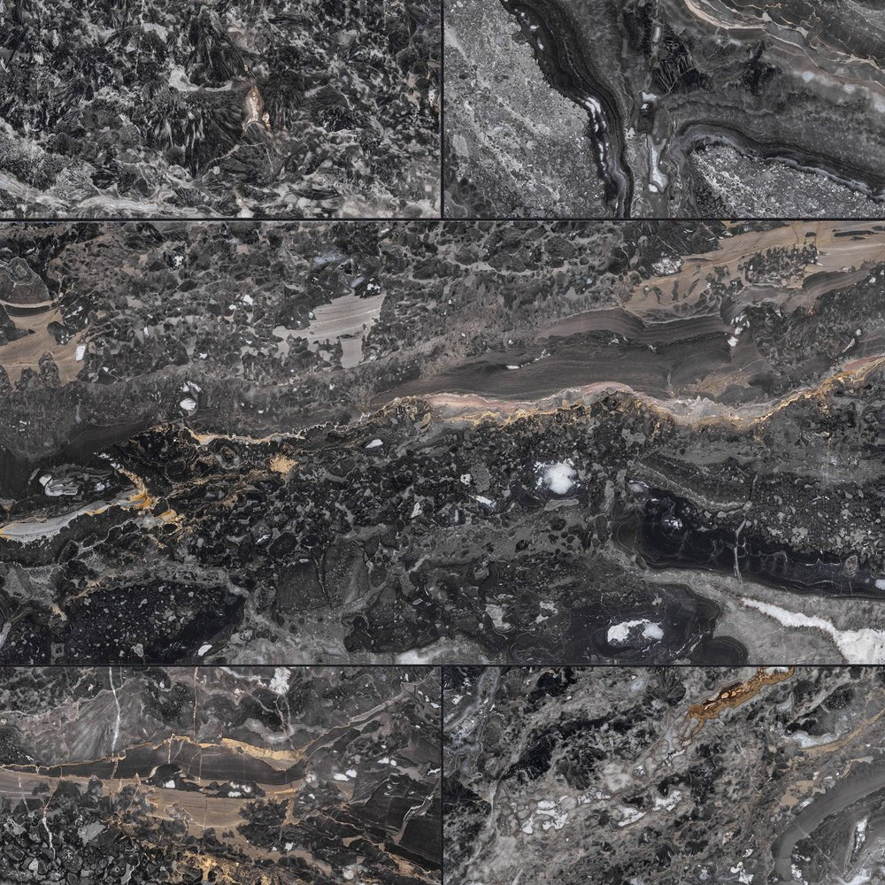 Arabescato Orobico Dark Marble Tile 12" x 24" Artistic Tile - Zicana Boutique - 1