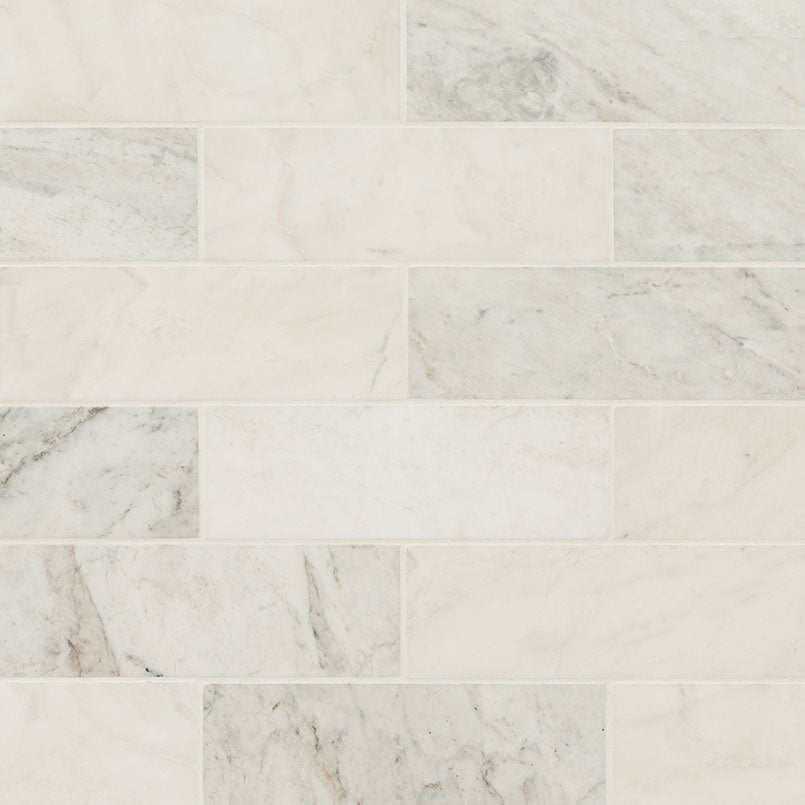 Arabescato Venato Marble MSI Field Tiles 4" X 12" MSI - Zicana Boutique - 3