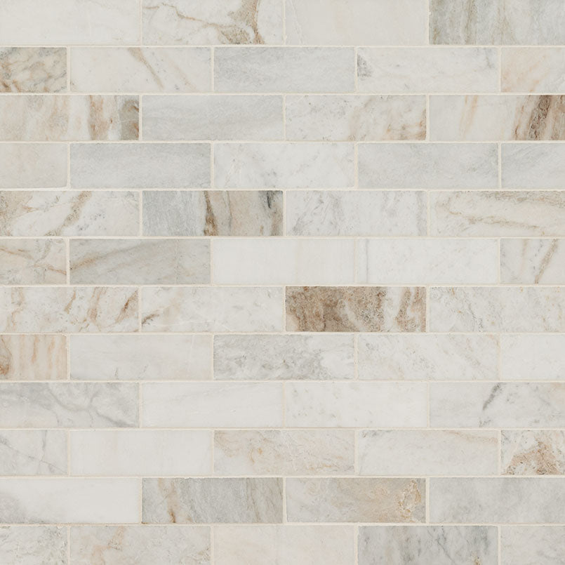 Arabescato Venato Marble MSI Mosaic Tiles 12" X 12" Subway Pattern MSI - Zicana Boutique - 4