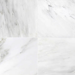 Asian White Honed Marble Field Tile 12''x12''x3/8'' Zicana Boutique - Zicana Boutique - 1