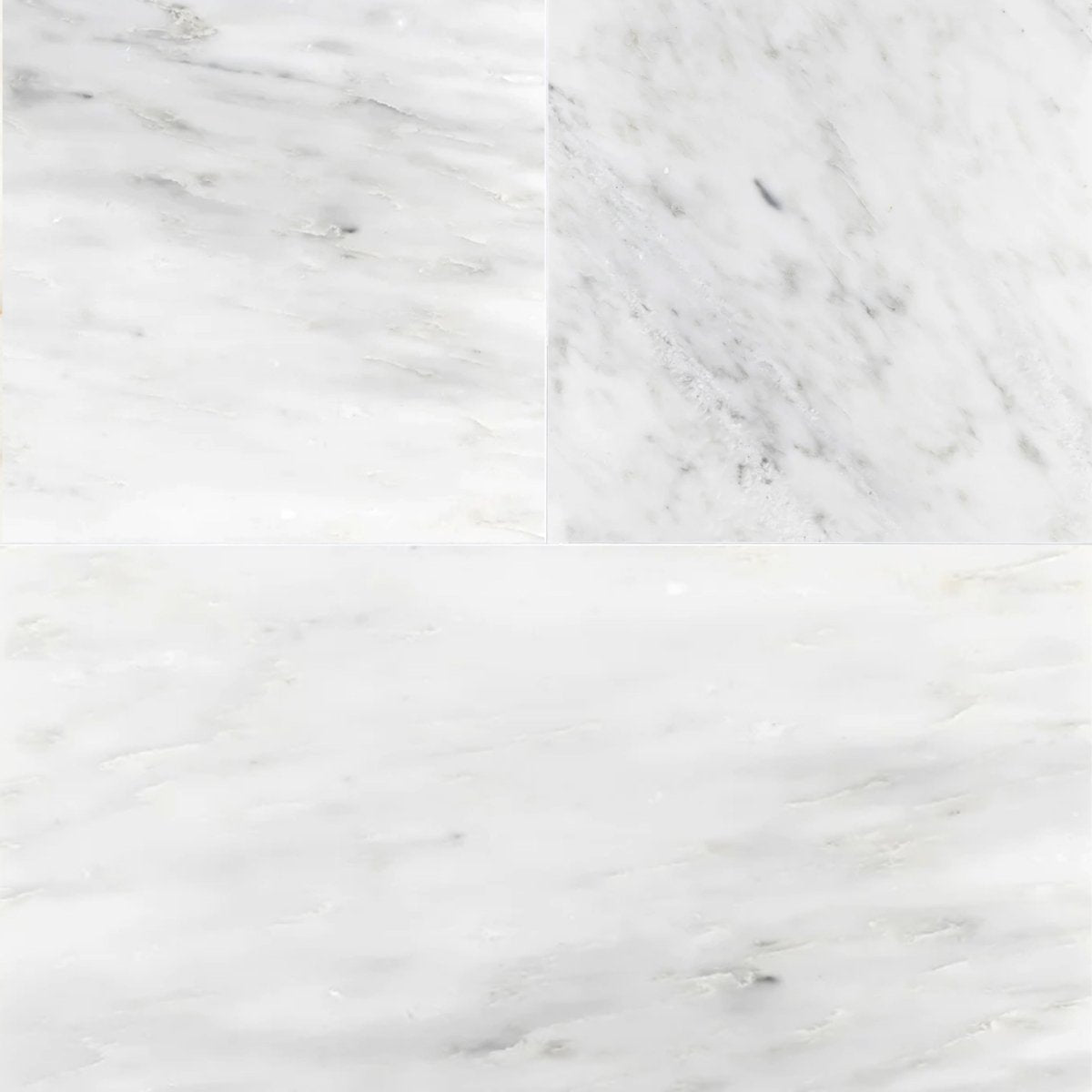 Asian White Honed Marble Field Tile 12''x24''x3/8'' Zicana Boutique - Zicana Boutique - 1