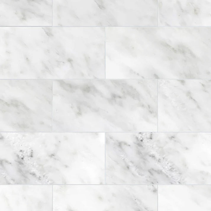 Asian White Marble Field Tile 6''x12'' Zicana Boutique - Zicana Boutique - 1