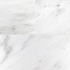 Asian White Polished Marble Field Tile 12''x24''x3/8'' Zicana Boutique - Zicana Boutique - 1