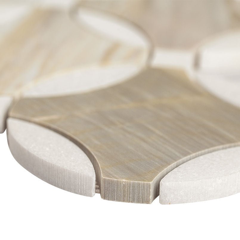 Athena Gold Lola Marble MSI Mosaic Tiles 10" X 10" Geometric Pattern MSI - Zicana Boutique - 4