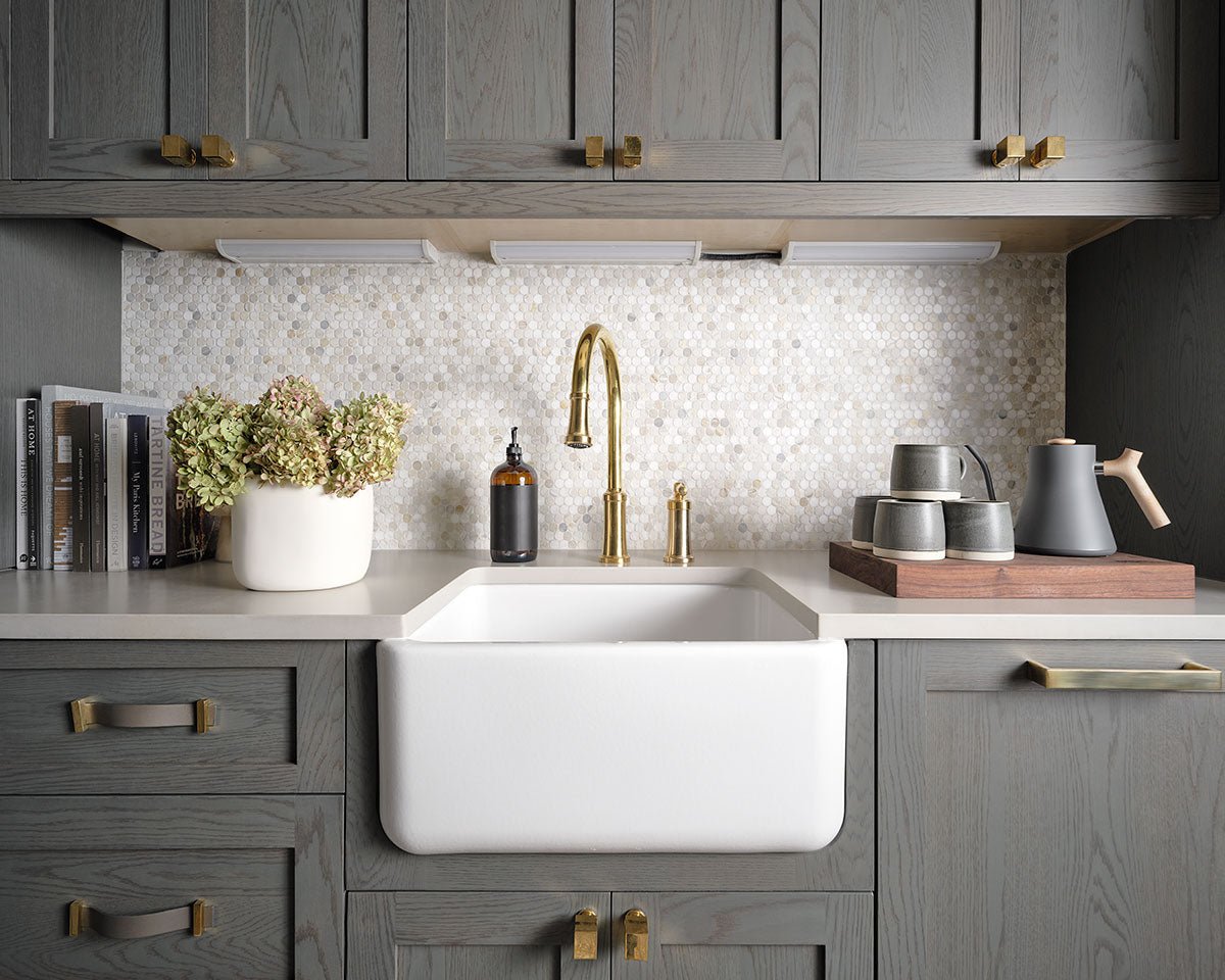 Athena Gold Marble MSI Mosaic Tiles 12" X 12" Penny Round MSI - Zicana Boutique - 2