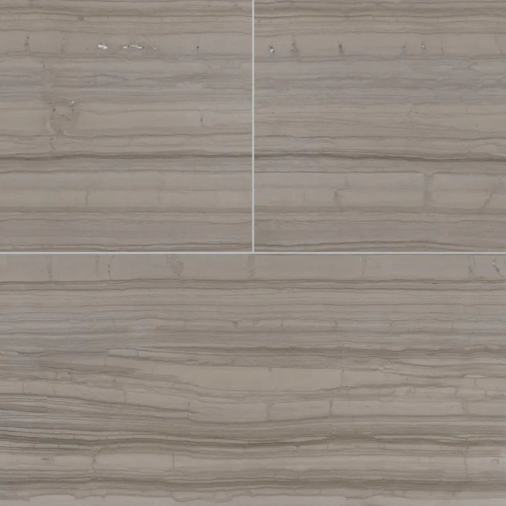 Athens Silver Honed Marble Field Tile 12''x24'' Zicana Boutique - Zicana Boutique - 1