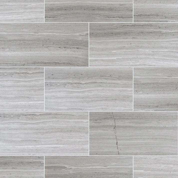 Athens White Honed Marble Field Tile 6''x12'' Zicana Boutique - Zicana Boutique - 1