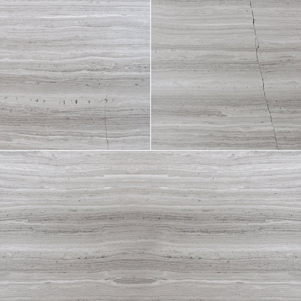Athens White Honed Marble Filed Tile 12''x24''x3/8'' Zicana Boutique - Zicana Boutique - 1
