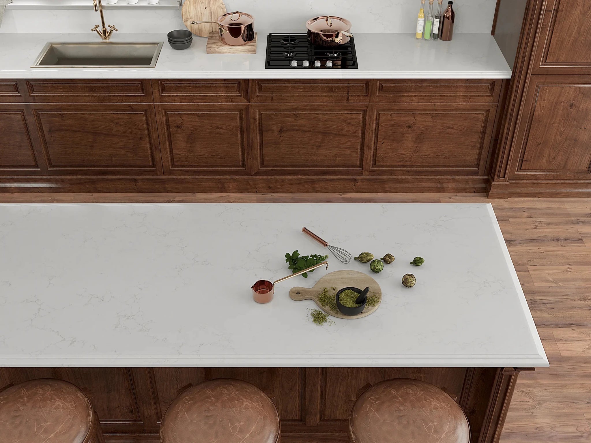 Aura Gold PentalQuartz Architectural Surfaces - Zicana Boutique - 6