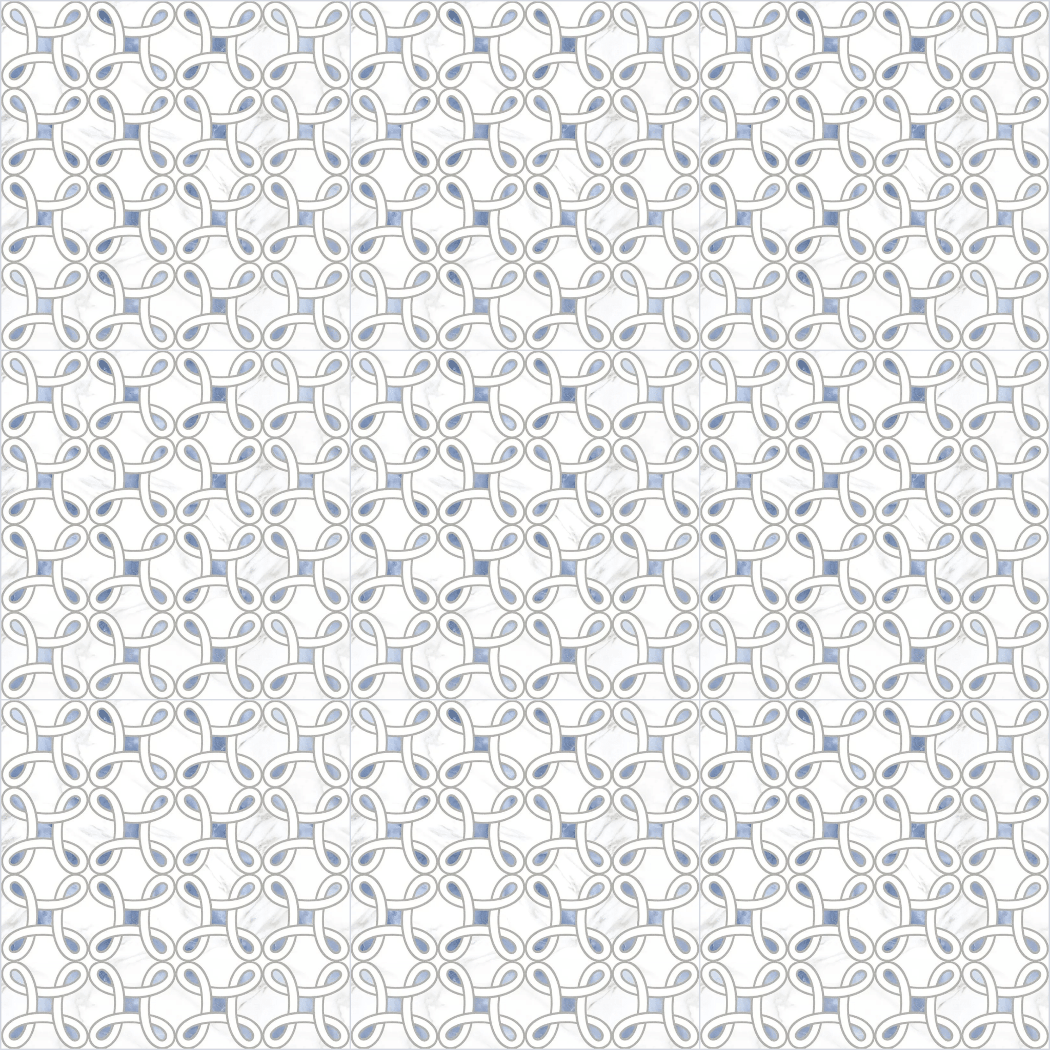 Azul Bahia Twist Raphael 32" x 32" Field Tile Raphael Porcelain - Zicana Boutique - 1