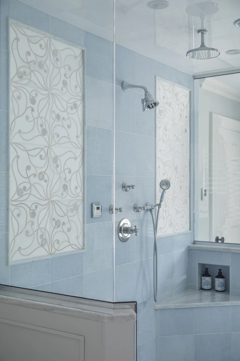 Azul Cielo Marble Field Tile 12" x 12" Artistic Tile - Zicana Boutique - 3
