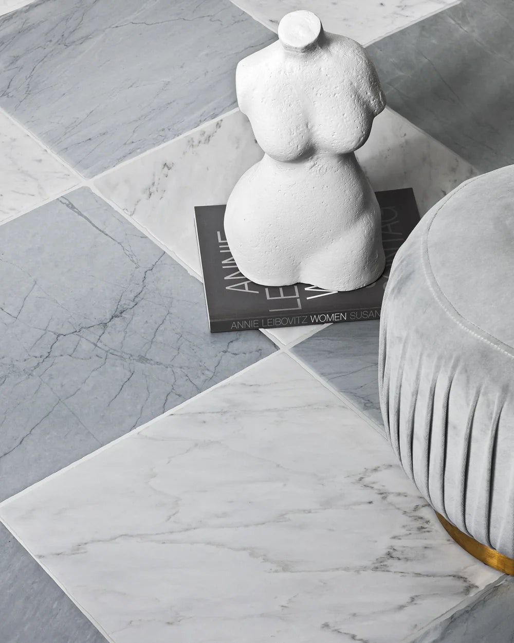 Bardiglio Imperiale Marble Tile 18" x 18" Artistic Tile - Zicana Boutique - 2