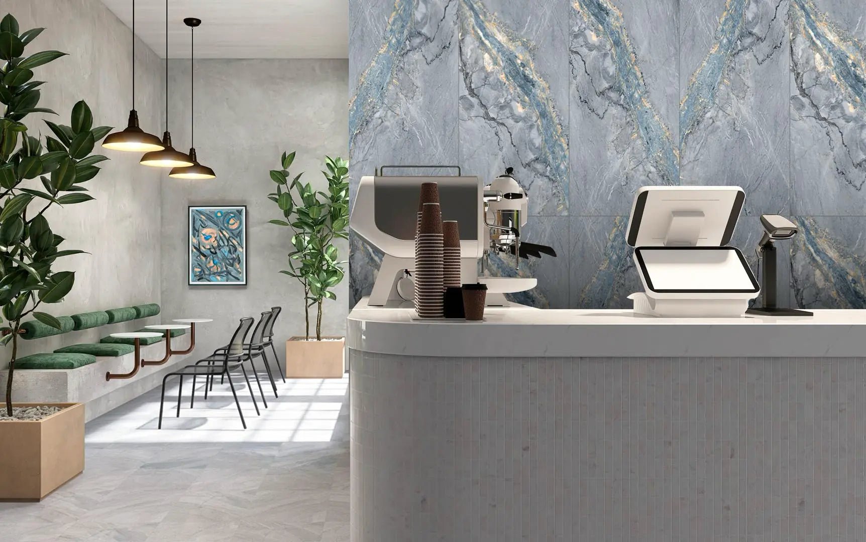 Bardiglio Raphael 48" x 96" Field Tile Raphael Porcelain - Zicana Boutique - 2