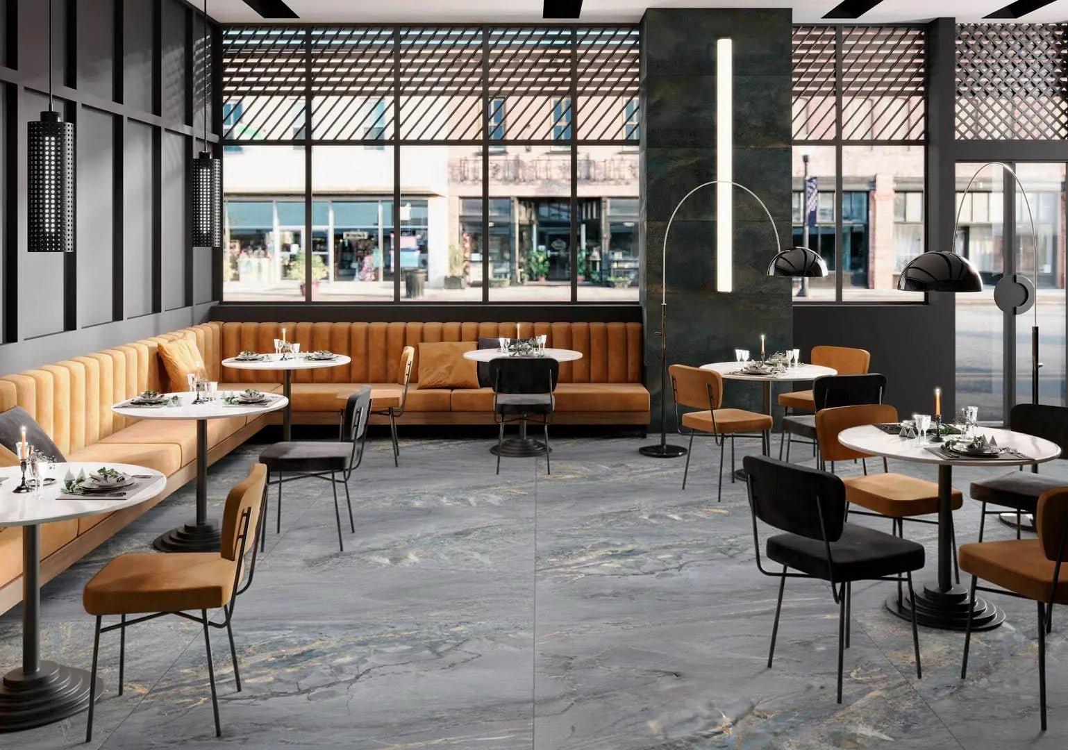 Bardiglio Raphael 48" x 96" Field Tile Raphael Porcelain - Zicana Boutique - 3