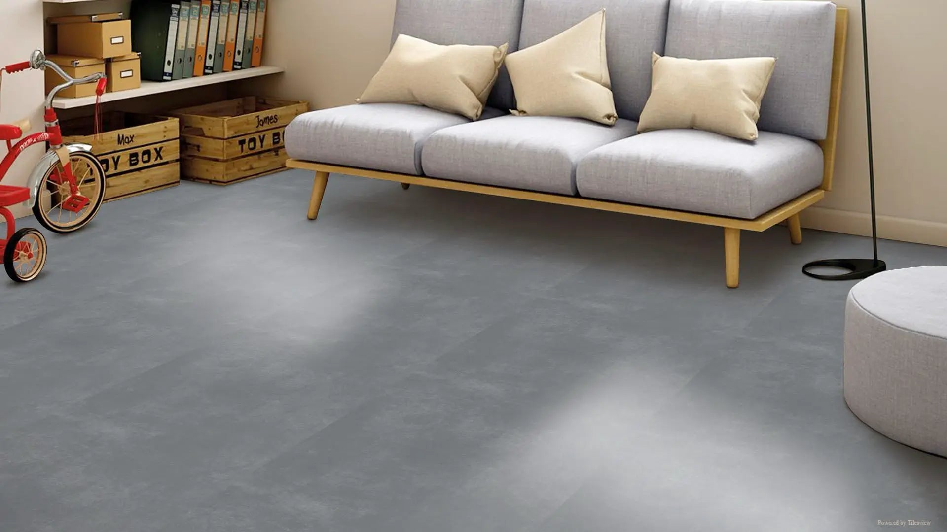 Beton Dark Raphael 48" x 48" Field Tile Raphael Porcelain - Zicana Boutique - 2