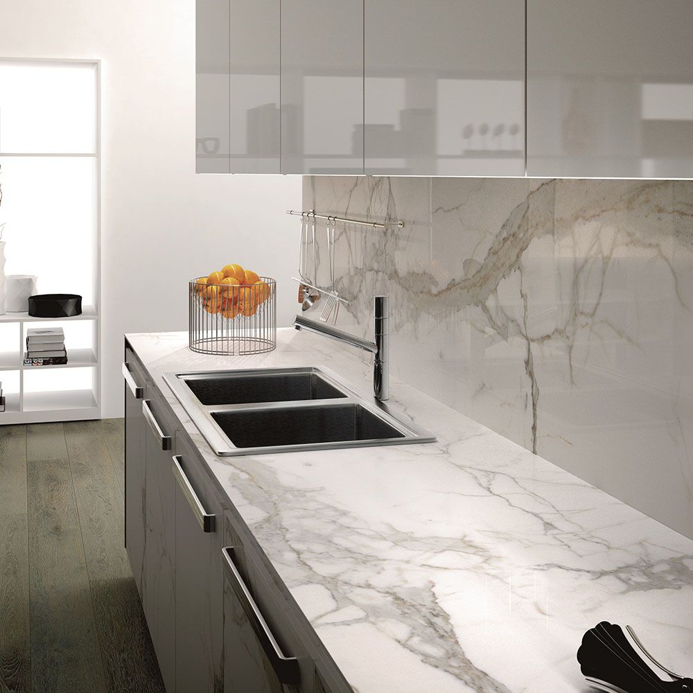 Bianco Calacatta Maxfine IRIS MFG - Zicana Boutique - 3