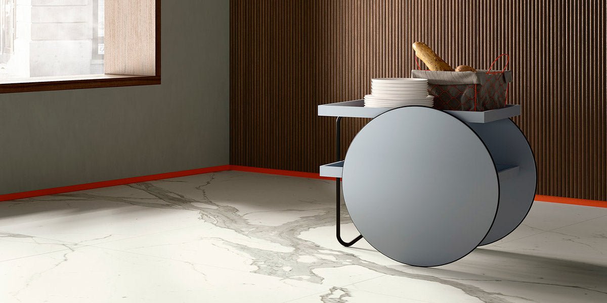 Bianco Calacatta Maxfine IRIS MFG - Zicana Boutique - 8