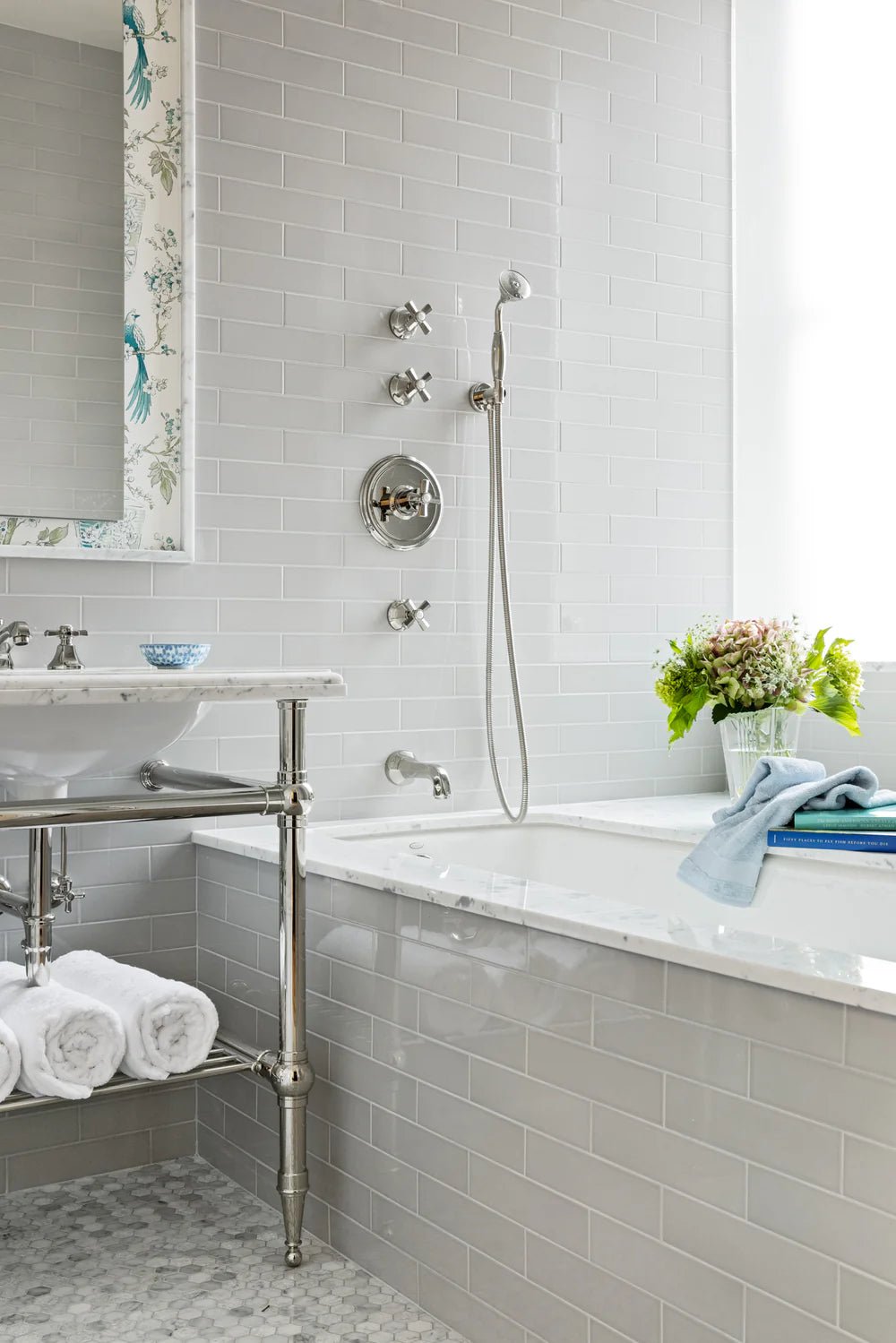 Bianco Carrara Marble Mosaic Zicana Boutique - Zicana Boutique - 2