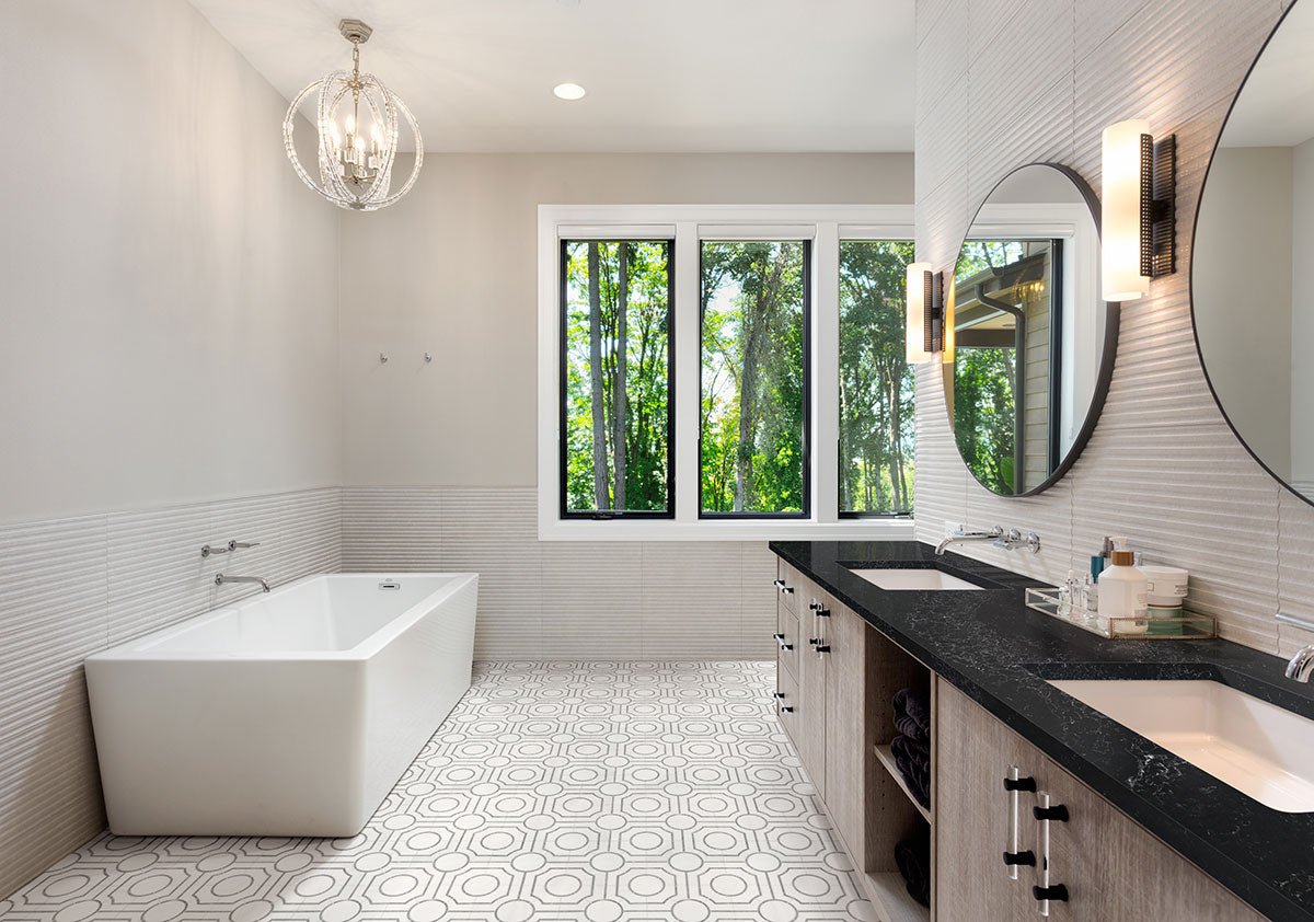 Bianco Dolomite Marble MSI Mosaic Tiles 10" X 10" Regency Pattern MSI - Zicana Boutique - 5